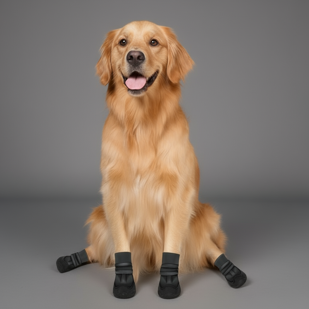 Chaussures antidérapantes pour chien – Protection neige, froid et surfaces rugueuses