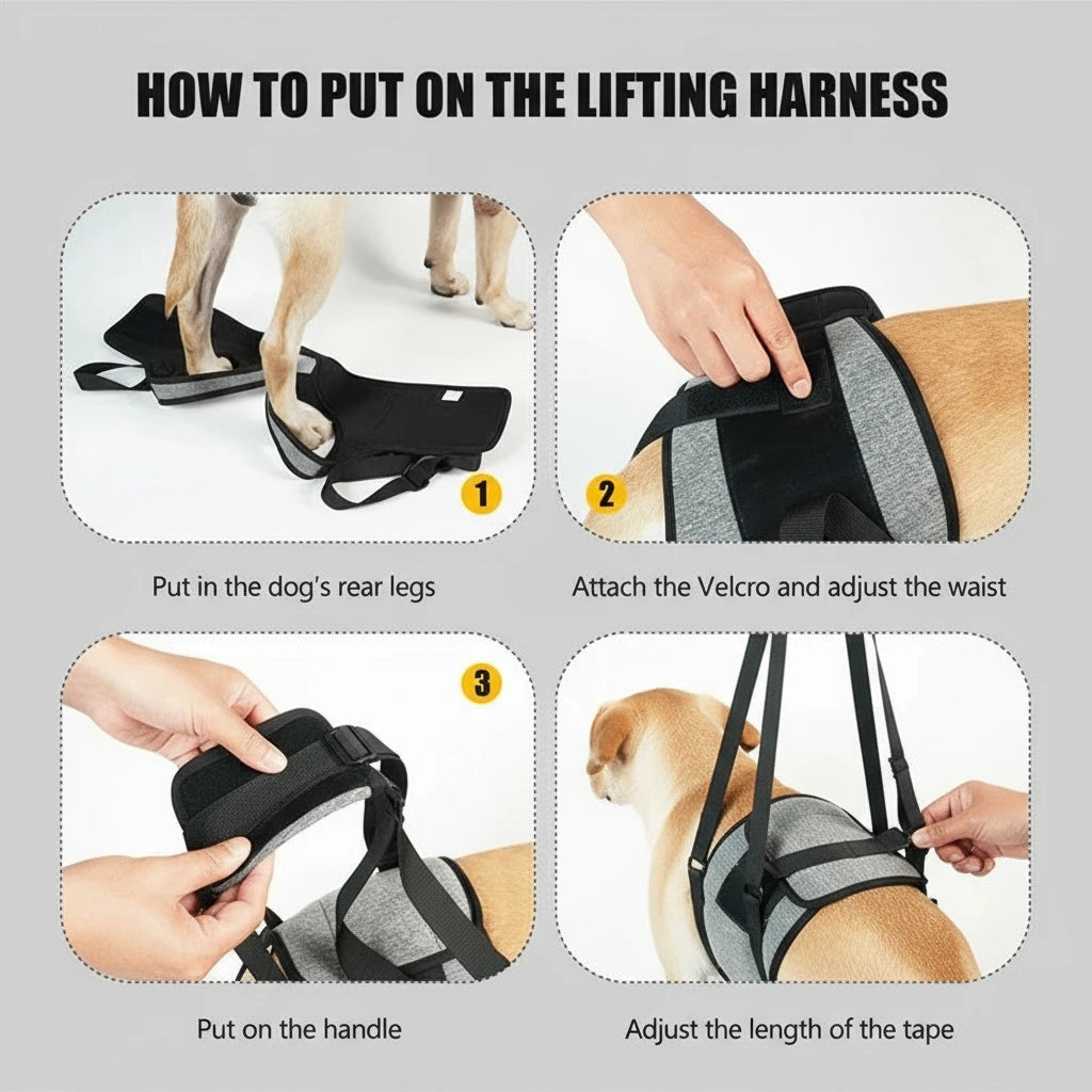 Harnais de levage pour chien – Aide à la mobilité et au soutien arrière